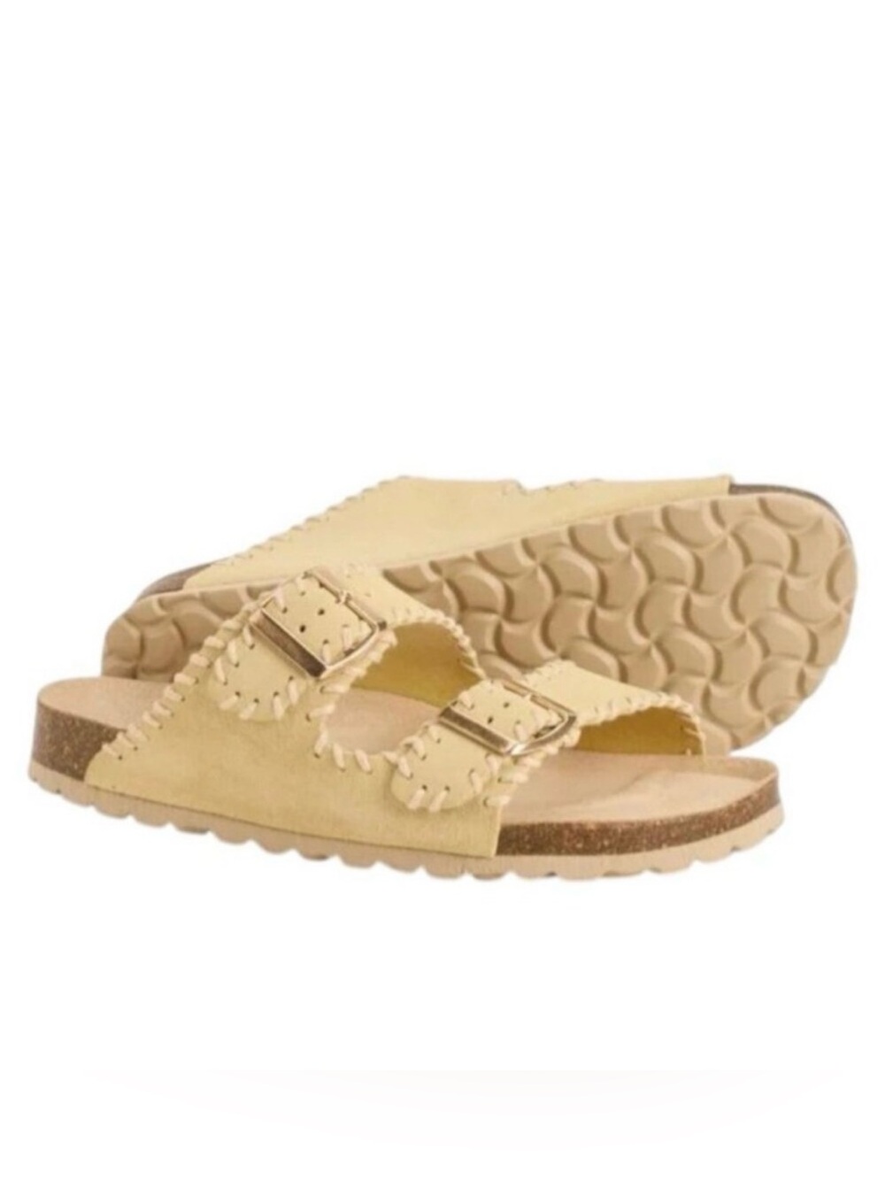 Authenti Suede 2-banded sandals Made in Spain Size 39 / 8